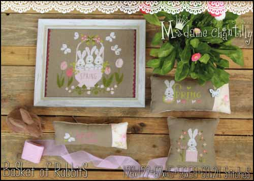 Basket of Rabbits by Madame Chantilly