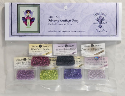 February Amethyst Fairy by Mirabilia (with Embellishment Pack)