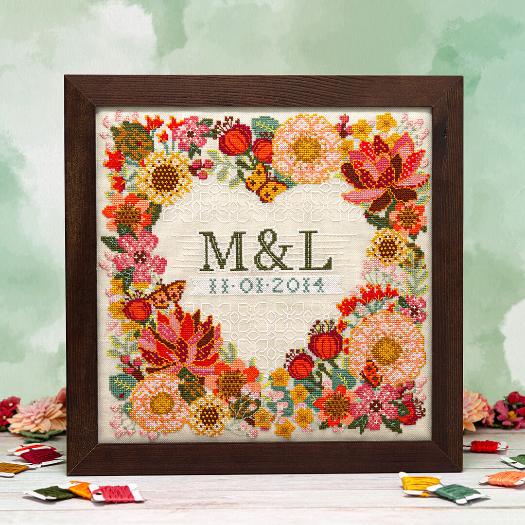 Modern Botanical Wedding Sampler by Counting Puddles