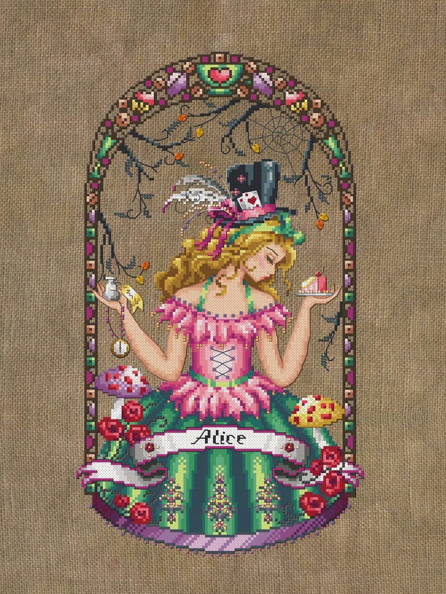 The Mad Tea Party by Bella Filipina (with Bead Pack and Kreinik)