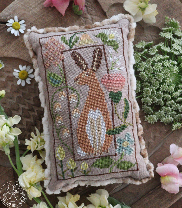 Tudor Hare by Blue Flower