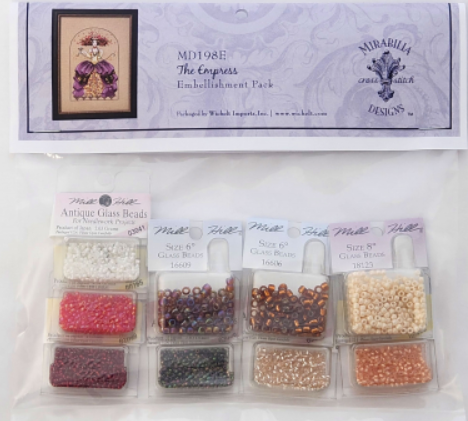 The Empress with Embellishment Pack and Caron Waterlilies by Mirabillia