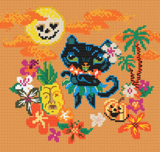 Halloween Hula Kitty
