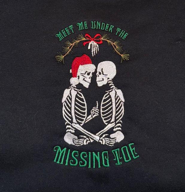 Christmas Missing Toe Crewneck Sweatshirt