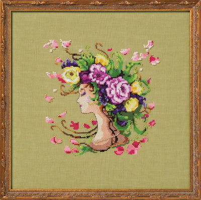 Pretty to Think So by Mirabilia (with Embellishment Pack and Caron Waterlilies)