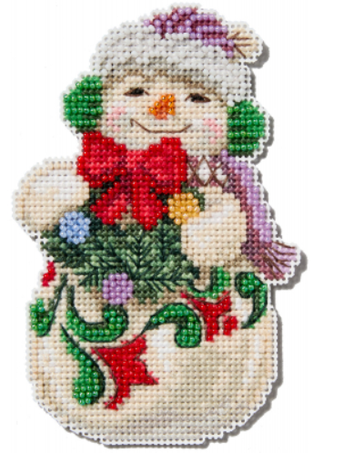 Snowman with Earmuffs by Jim Shore/Mill Hill Kit