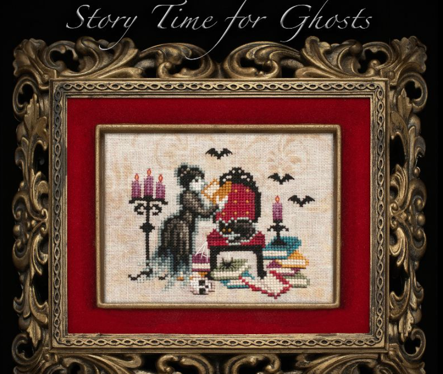 Story Time for Ghosts by Lola Crow Cross Stitch