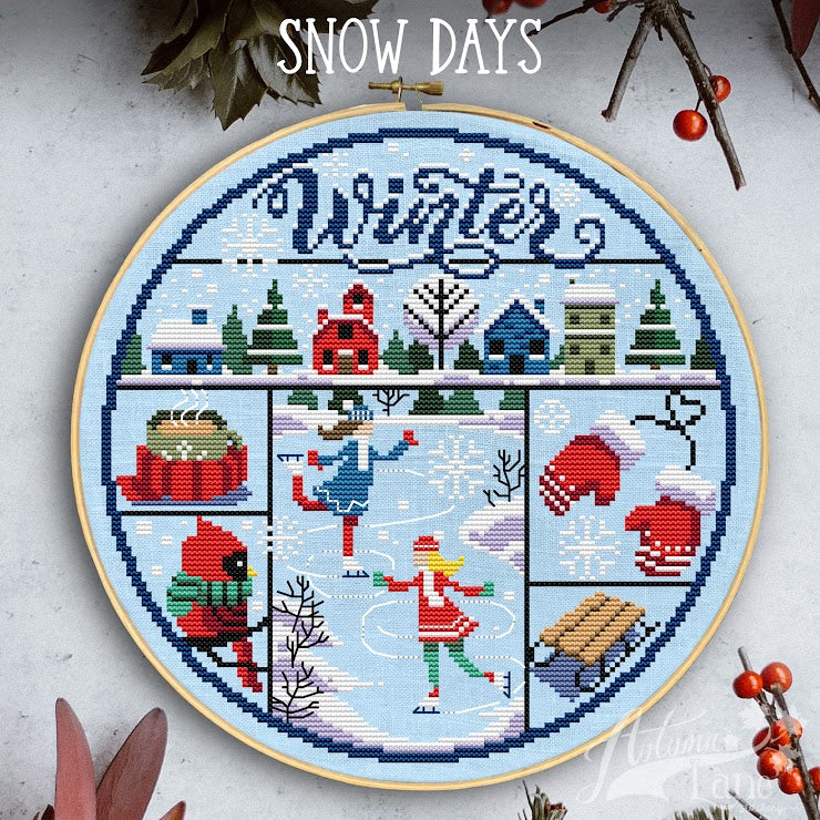 Snow Days by Autumn Lane Stitchery