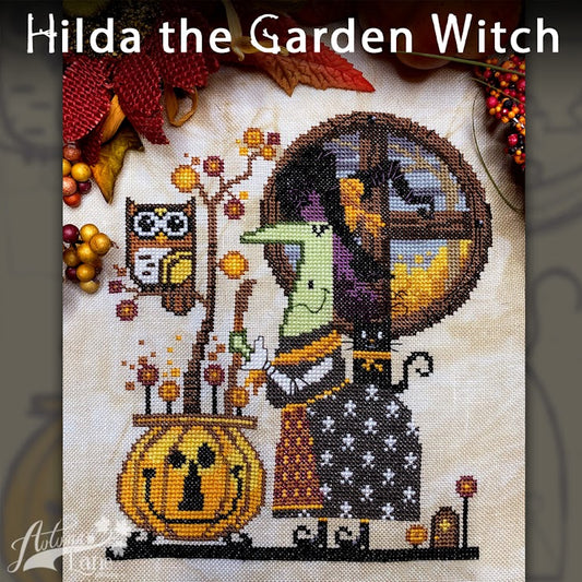 Hilda The Garden Witch by Autumn Lane Stitchery