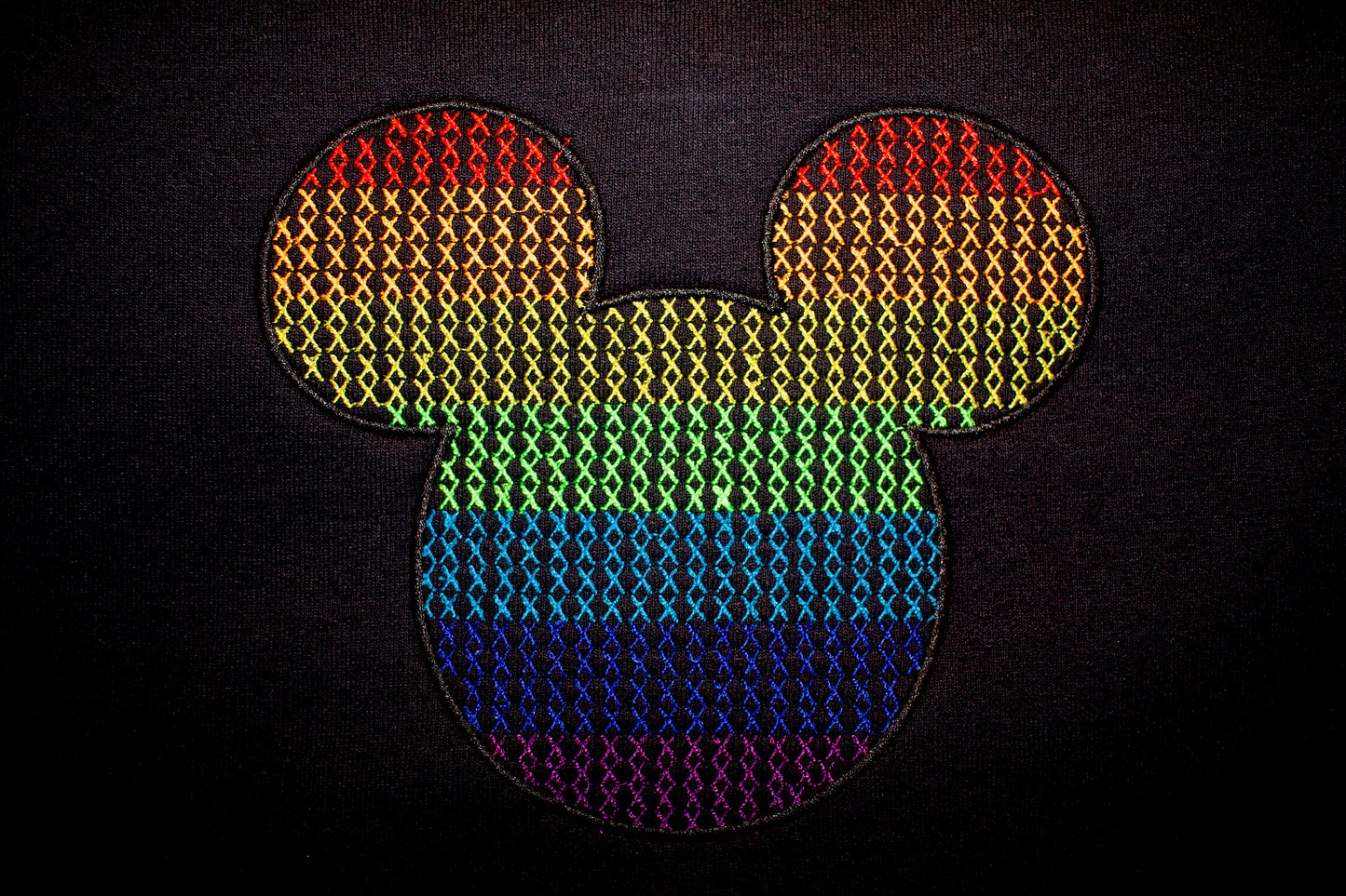 Magic Rainbow Embroidered Crewneck