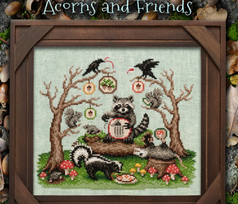 Acorns and Friends by Lola Crow Cross Stitch