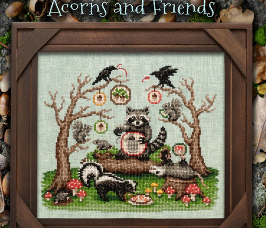 Acorns and Friends by Lola Crow Cross Stitch