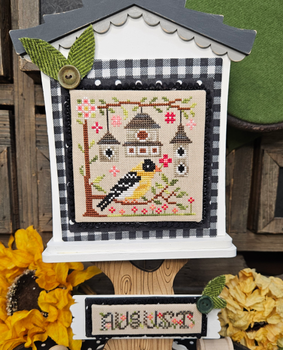 Feathered Friends August by Quaint Rose Needlearts