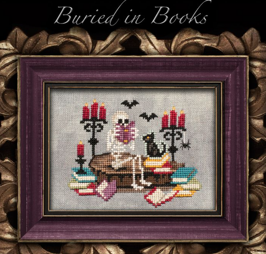 Buried in Books by Lola Crow Cross Stitch