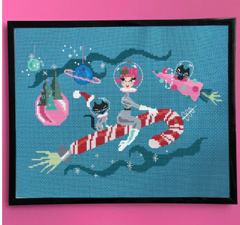 Candy Cane Rocket Girl