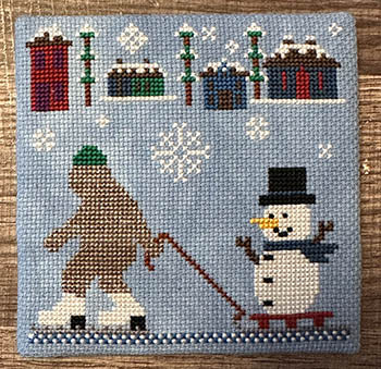 Ice Skating Bigfoot by SamBrie Stitches