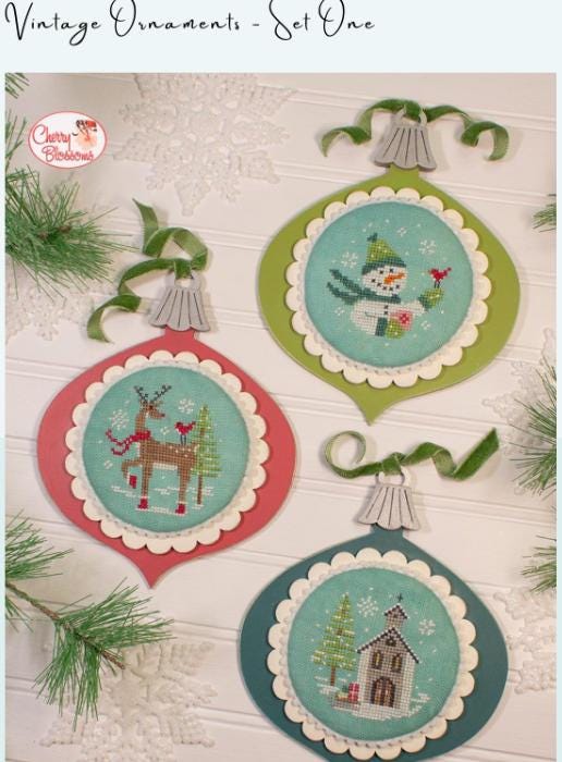 Vintage Ornaments Set One by Cherry Blossoms