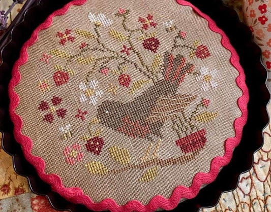 Bird and Berry Tart by Blueberry Ridge Design