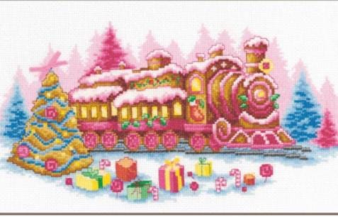 Gingerbread Locomotive Kit by Vervaco