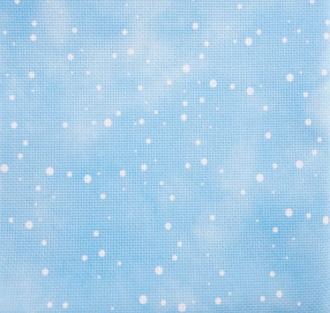 Snow on Magical Clouds by Fabric Flair - Evenweave 32 Count 18"x 27"